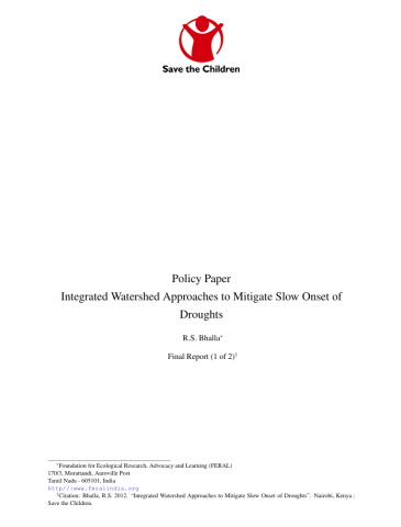 Bhalla_2012_WatershedRestoration