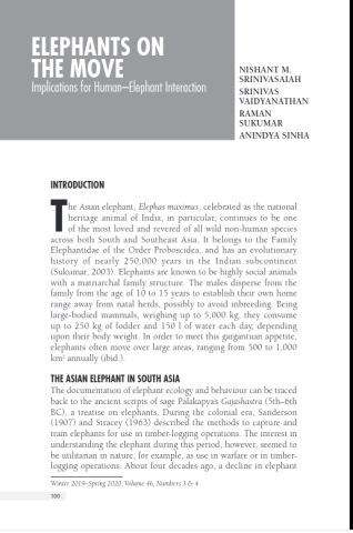 Srinivassiah_etal_2021_Elephants on Move