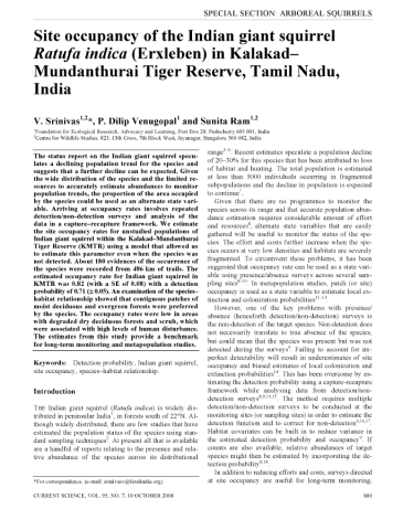 Occupancy_GiantSquirrel_VaidyanathanEtAl.2008