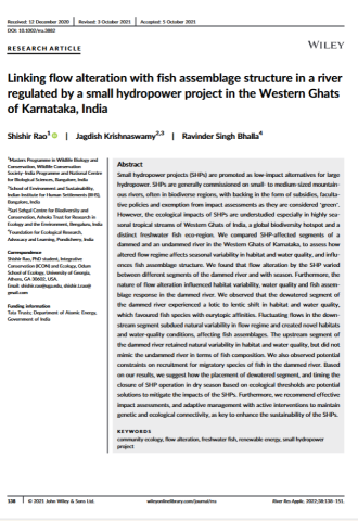 Rao etal. 2022. Dams