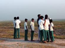 This was the first birding trip for the students from the Govt. School at Tiruchitrambalam Koot Road.