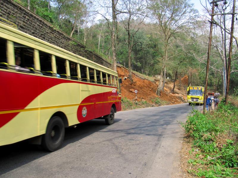 The National Highway 208 and the Kollam - Shencottah railway line are barriers to elephant and tiger movement