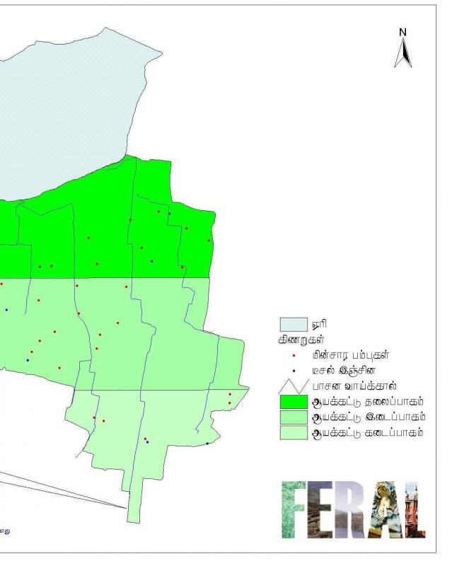 Map used for discussions with Water User Associations.