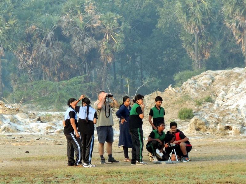 Students from Le'ecole Internationale, Pondicherry. The school campus is just 5km from Kalivelli.